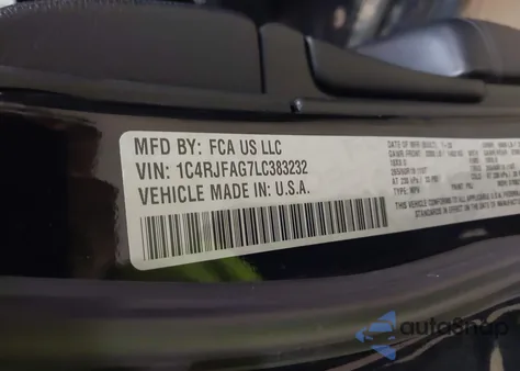 2020 Jeep Grand Cherokee North Edition 4X4 из США, поврежденный, VIN 1C4RJFAG7LC383232